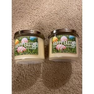 2x Bath and Body Works happy Easter cotton candy marshmallow candles